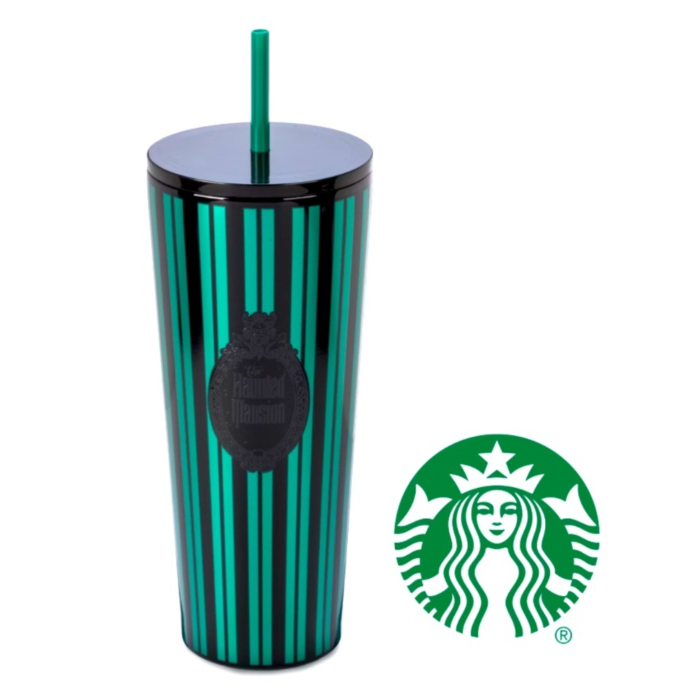 2024 Disney The Haunted Mansion Starbucks Stainless Steel Tumbler w/ Straw New